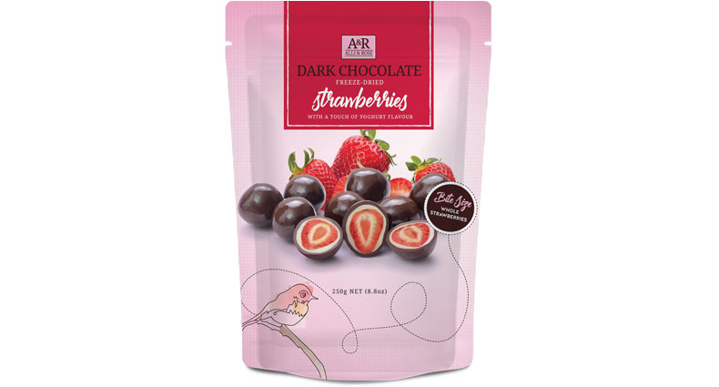 Alli & Rose Dark Chocolate Strawberries 250g