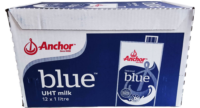 Anchor Blue UHT Milk 12 x 1 L