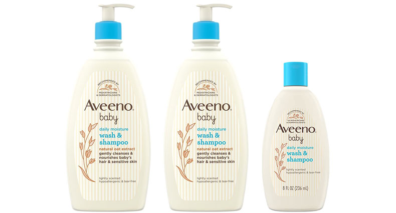 Aveeno Baby Wash and Shampoo 2 x 532ml + 1 x 236ml