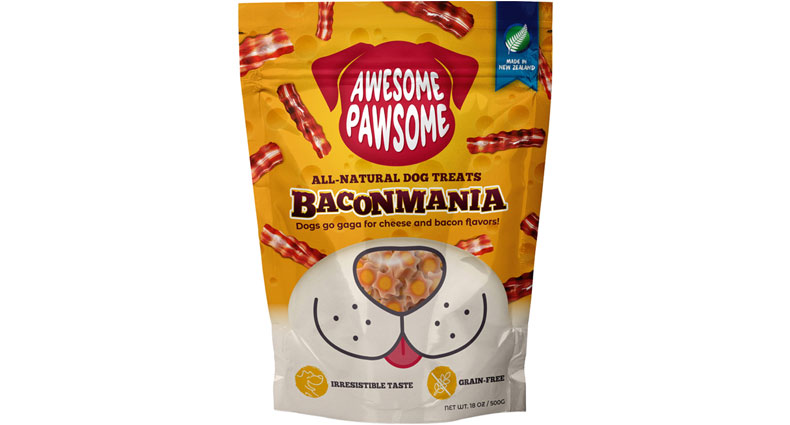 Awesome Pawsome Baconmania Dog Treats 500g