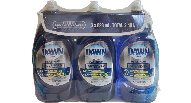 Dawn Ultra Platinum Advanced Power Dishwashing Liquid 3 x 828ml