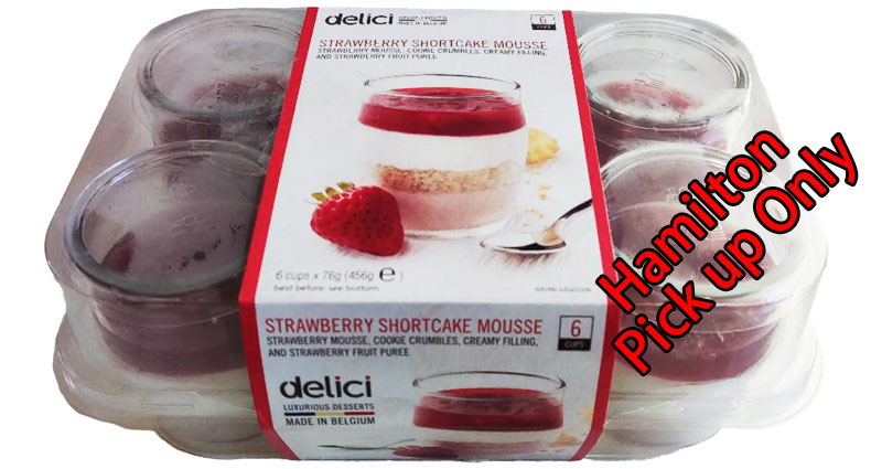 Delici Strawberry Shortcake Mousse 6 x 76g
