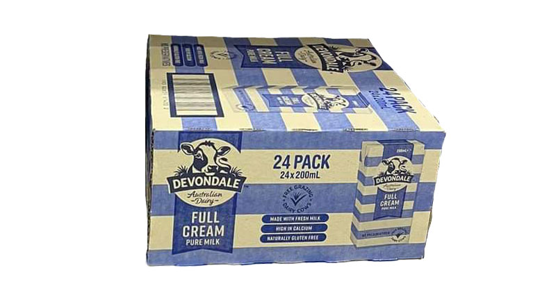 Devondale Full Cream Long Life Milk 24 x 200ml