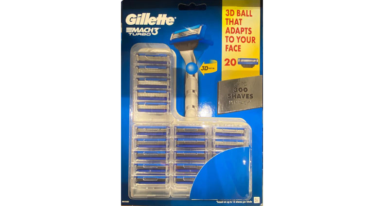 Gillette Mach3 Turbo Cartridges 20 Pack