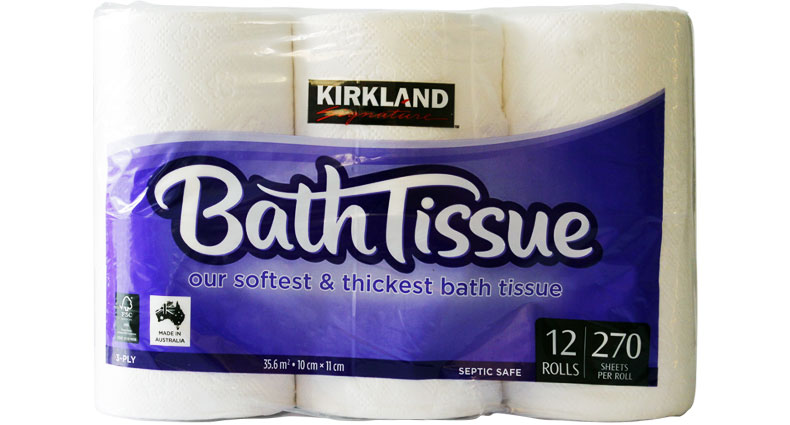 Kirkland Signature 3 Ply Bath Tissue 12 x 270 sheets