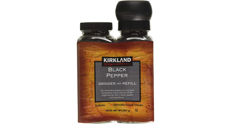 Kirkland Signature Black Pepper Grinder With Refill 357g