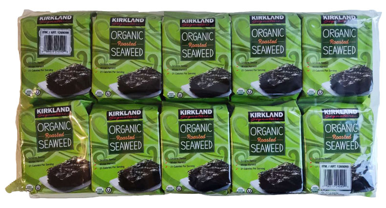 Kirkland Signature Organic Roasted Seaweed 10 x 17g