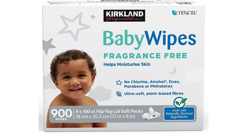 Kirkland Signature Tencel Baby Wipes 9x100 Sheets