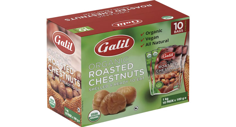 Organic Roasted Chestnuts 10 x 100g