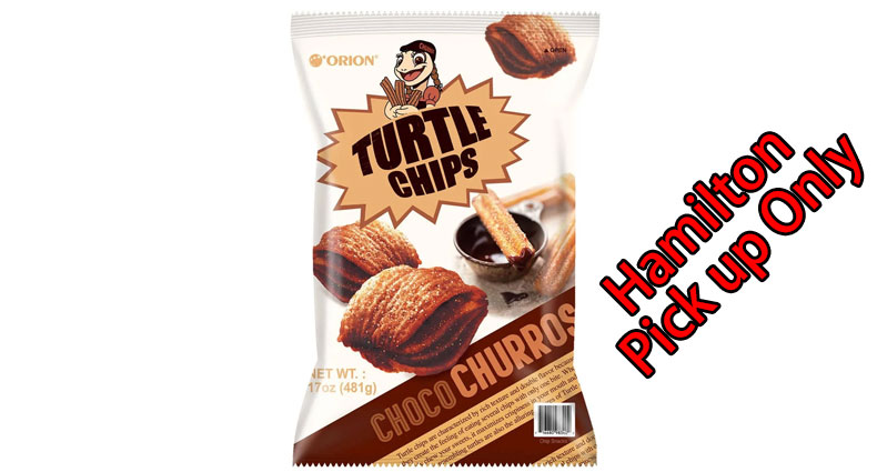 Orion Turtle Chips Choc Churros 481g