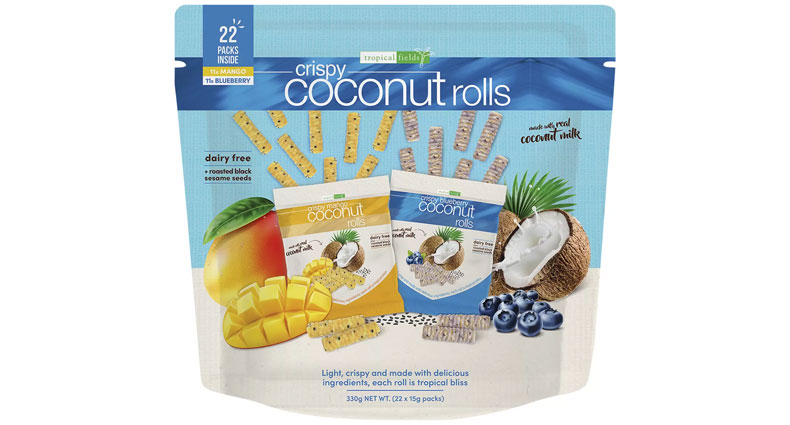 Tropical Fields Coconut Rolls Multipack 22 x 15g
